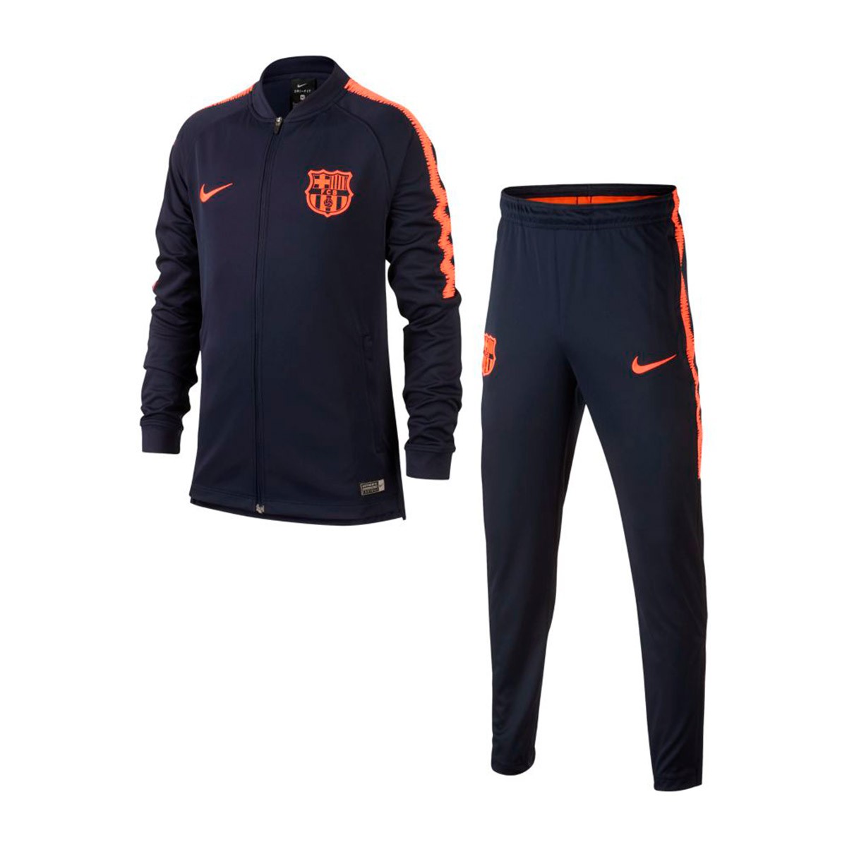 Chándal Nike FC Barcelona Dry Squad Niño 2017-2018 Obsidian-Hyper crimson - Tienda de fútbol ...