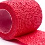 Tape sujeta espinilleras 5cmX4,6m Rojo