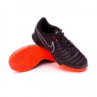 Sapatilha de Futsal  Nike Tiempo LegendX VII Academy IC Crianças Black-Total orange-Black-White