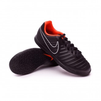Sapatilha de Futsal  Nike Tiempo LegendX VII Club IC Crianças Black-Total orange-White