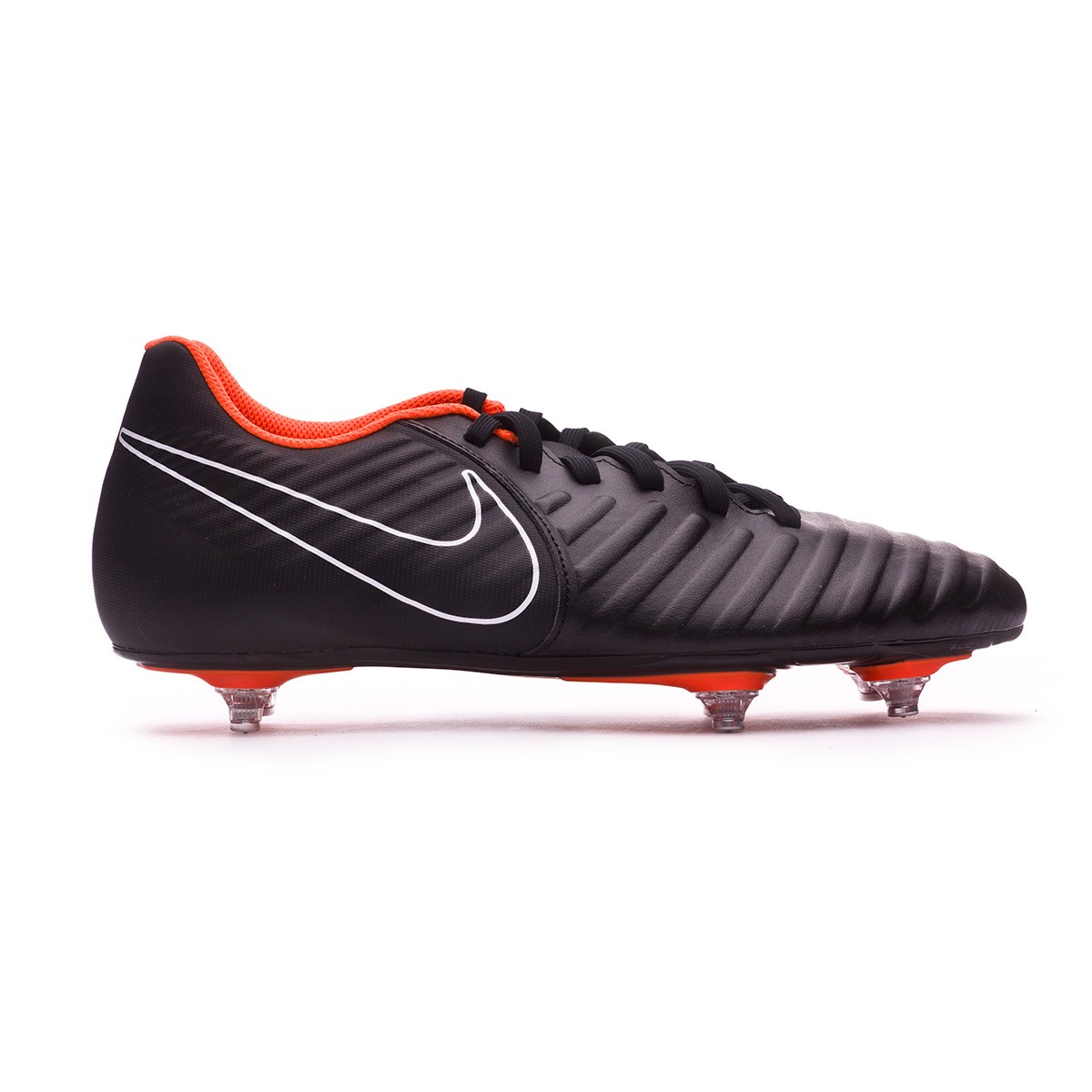 nike tiempo orange and white