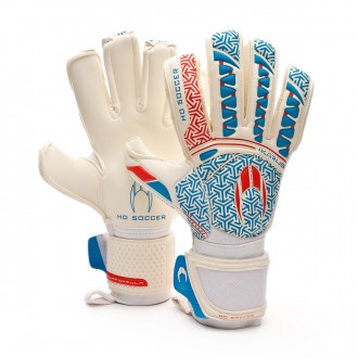Luvas  HO Soccer Ikarus Elite Roll/Negative Sandra Paños White-Ciano-Red