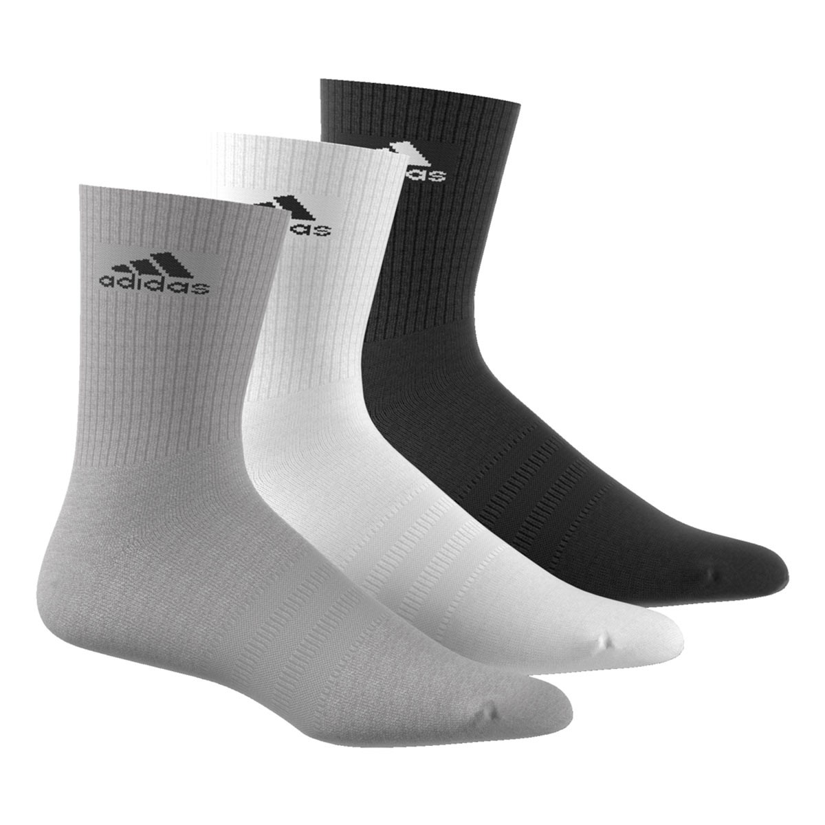 Socks adidas 3 pair training Black 