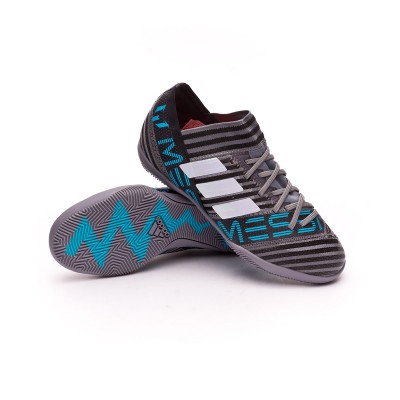 Futsal Boot adidas Kids Nemeziz Messi Tango 17.3 IN Grey-White-Core black -  Football store Fútbol Emotion