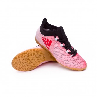 Sapatilha de Futsal  adidas X Tango 17.3 IN Crianças Grey-Real coral-Core black