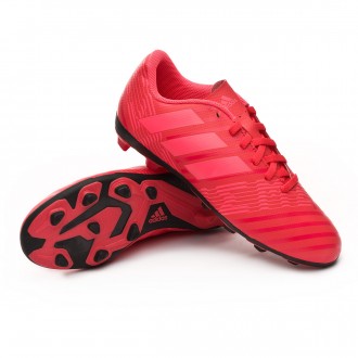 Chuteira  adidas Nemeziz 17.4 FxG Crianças Real coral-Red zest-Core black
