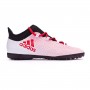 X Tango 17.3 Turf Crianças Grey-Real coral-Core black