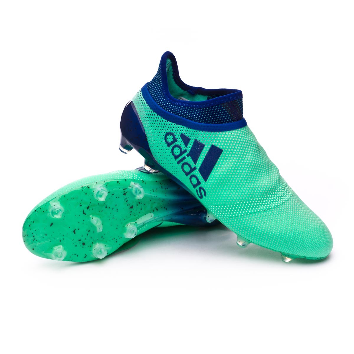 Scarpe adidas X 17+ Purespeed FG Aero green-Unity ink-Hi-res green -  Negozio di calcio Fútbol Emotion