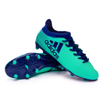 Chuteira  adidas X 17.3 FG Aero green-Unity ink-Hi-res green