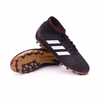 Chuteira  adidas Predator 18.3 AG Crianças Core black-White-Gold metallic-Solar red