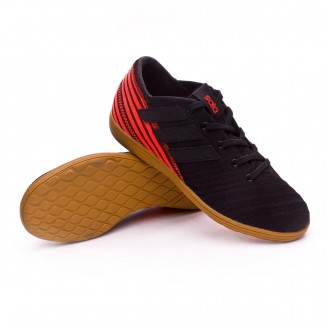 Sapatilha de Futsal  adidas Nemeziz Tango 17.4 IN Crianças Core black-Solar red