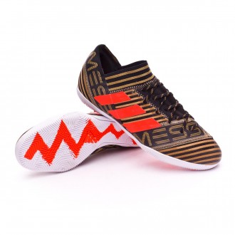 Sapatilha de Futsal  adidas Nemeziz Messi Tango 17.3 IN Core black-Solar red-Tactile gold metallic