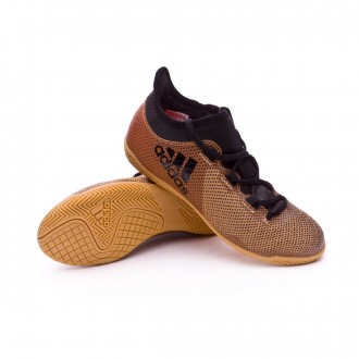 Sapatilha de Futsal  adidas X Tango 17.3 IN Crianças Tactile gold metallic-Core black-Solar red