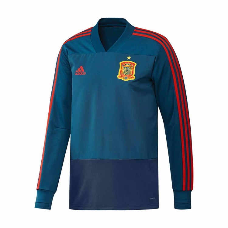 Sudadera adidas España 2017-2018 Tribe blue-Red-Red - Tienda de fútbol Fútbol Emotion