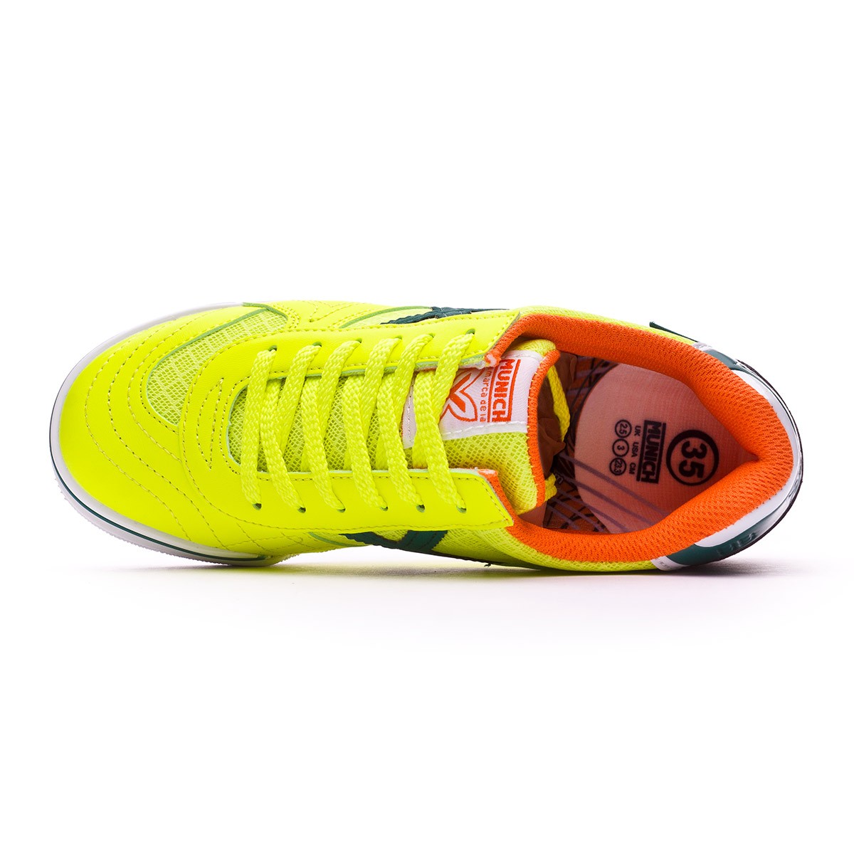 Flúor Leaked Zapatilla Niño Verde Munich G3 Soccer Amarillo Flúor Leaked Zapatilla Niño Verde Munich G3 Soccer Amarillo