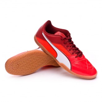 Sapatilha de Futsal  Puma Gavetto II Red Blast-Puma White-Red Dahlia