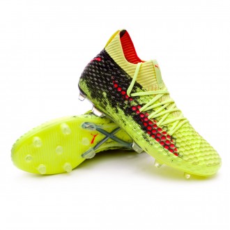 Future 18.1 Netfit FG Fizzy Yellow-Red Blast-Puma Black