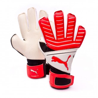 Luvas  Puma One Grip 17.2 RC Crianças Puma White-Red Blast-Puma Black-Silver