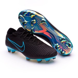 nike mercurial vapor flyknit ultra black blue