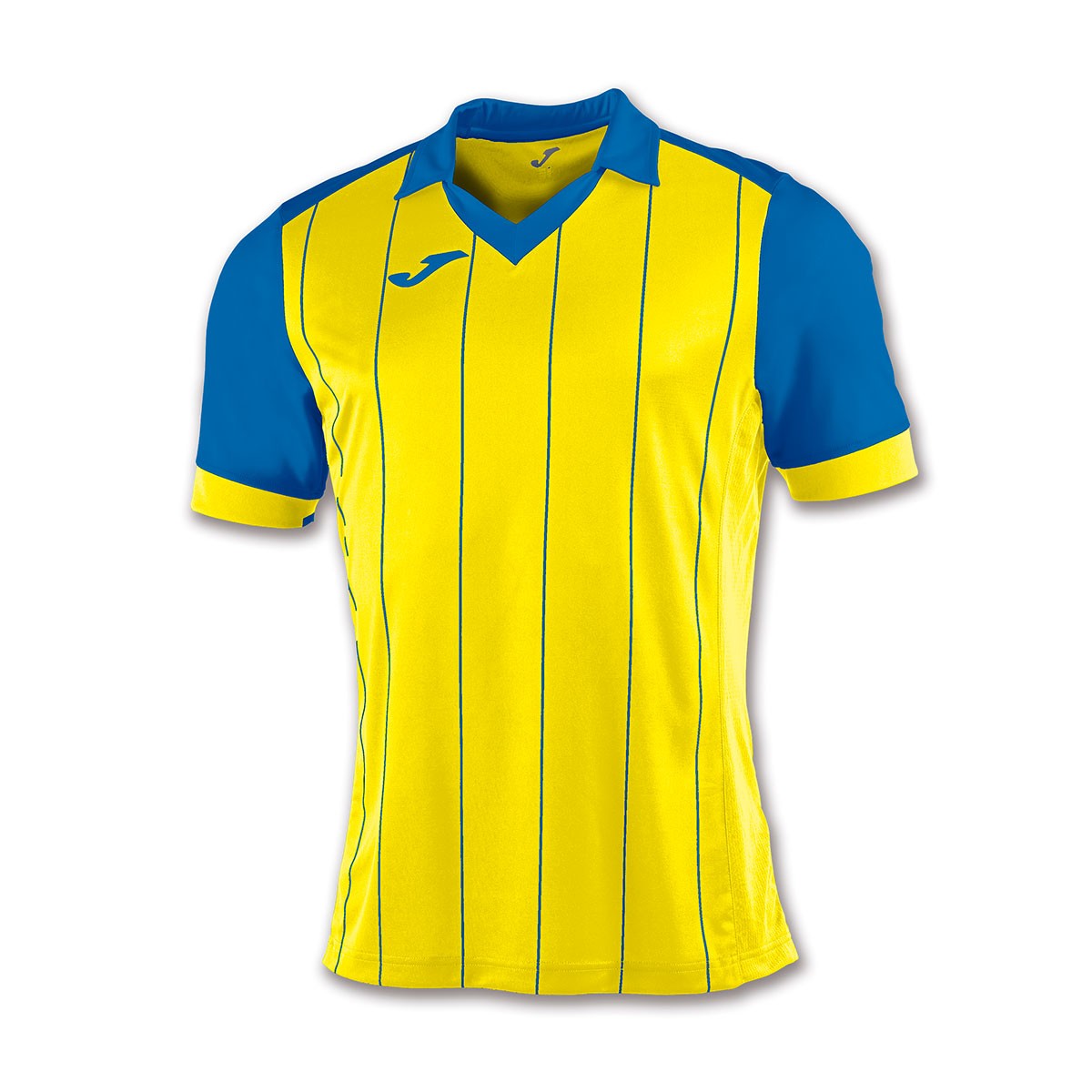 royal blue and yellow shirt