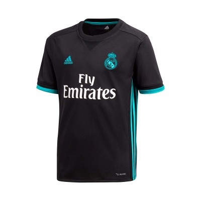 Maillot adidas Real Madrid Segunda Equipación 2017-2018 Enfant Black-Aero reef - Boutique de ...