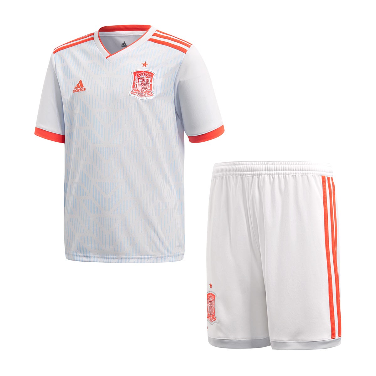 Conjunto adidas España Segunda 2017-2018 Halo Blue-Bright - Fútbol Emotion