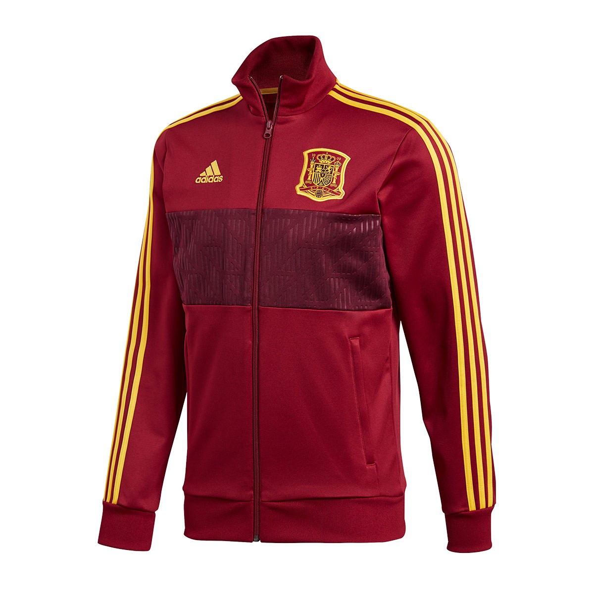 Giacca adidas Spagna 3S Track Top 2017-2018 Collegiate burgundy - Negozio  di calcio Fútbol Emotion