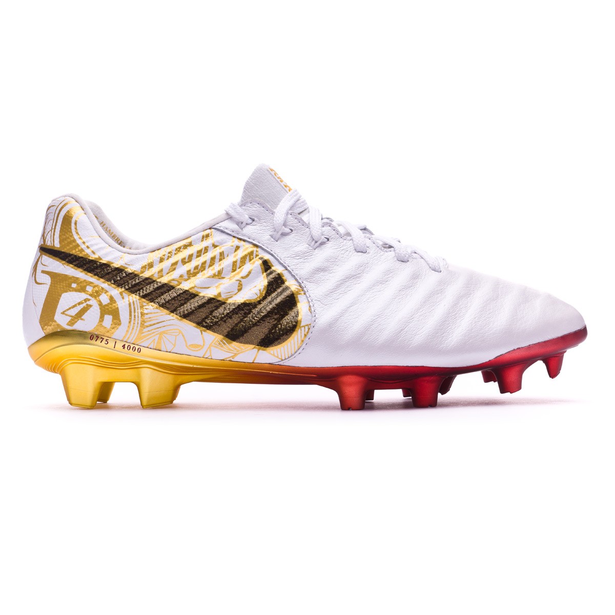 Football Boots Nike Tiempo Legend VII SR4 FG White-Vivid gold - Football  store Fútbol Emotion