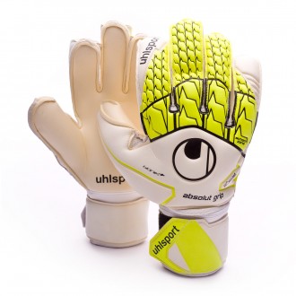 Luvas  Uhlsport Absolutgrip Bionik+ White-Fluor yellow-Black