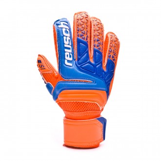 Luvas Reusch Prisma Prime S1 Finger Support Crianças Shocking orange-Blue-Shocking orange