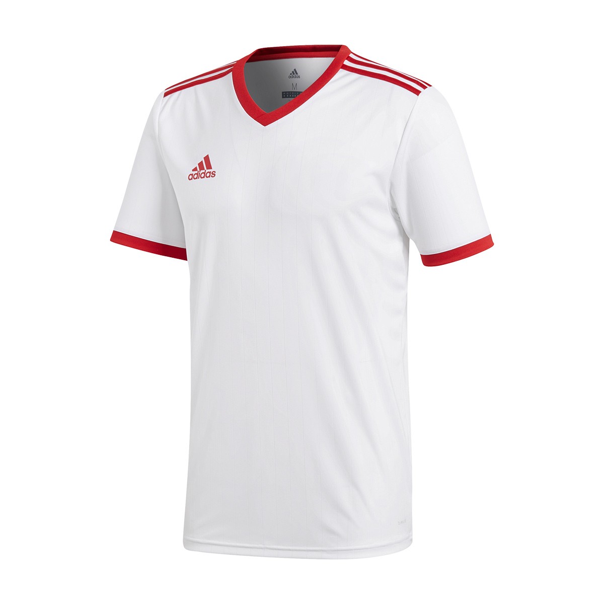 red adidas football shirt