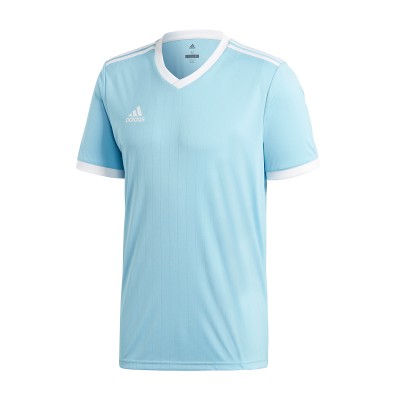 campana repetición Oculto Camiseta adidas Tabela 18 m/c Clear Blue-White - Fútbol Emotion