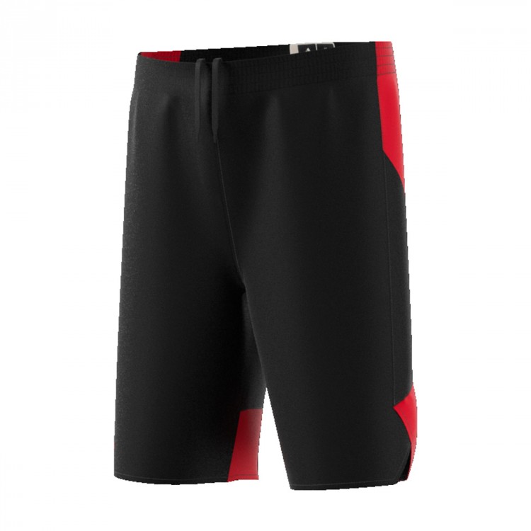 adidas black and red shorts