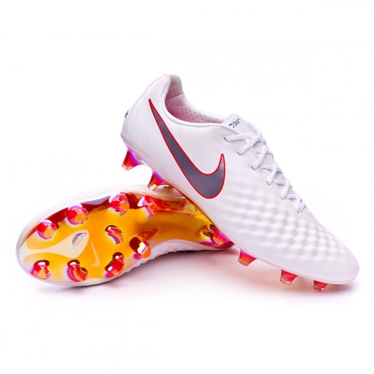 Zapatos de fútbol Nike Magista Obra II Elite FG White-Metallic cool  grey-Light crimson - Tienda de fútbol Fútbol Emotion