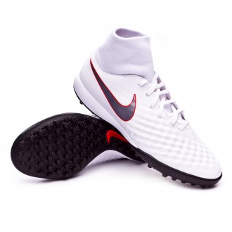 Sapatilhas  Nike Magista ObraX II Academy DF Turf White-Metallic cool grey-Light crimson