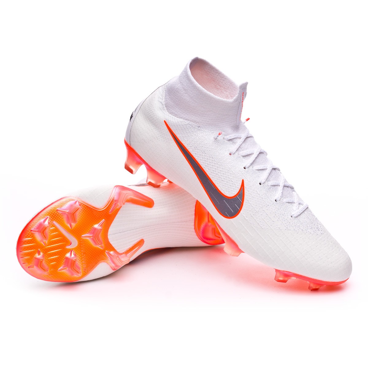 nike mercurial superfly white and orange