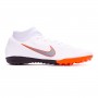 Mercurial SuperflyX VI Academy Turf White-Metallic cool grey-Total orange