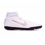 Mercurial SuperflyX VI Club Turf White-Metallic cool grey-Total orange