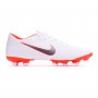 Mercurial Vapor XII Academy MG White-Metallic cool grey-Total orange
