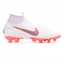 Mercurial Superfly VI Elite AG-Pro White-Metallic cool grey-Total orange