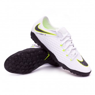 Sapatilhas  Nike Hypervenom PhantomX III Academy Turf White-Metallic cool grey-Volt-Metallic cool g