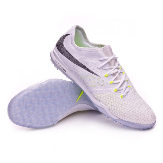 Tenis Nike Hypervenom Zoom PhantomX III Pro Turf White-Metallic cool  grey-Volt-Metallic cool g - Tienda de fútbol Fútbol Emotion