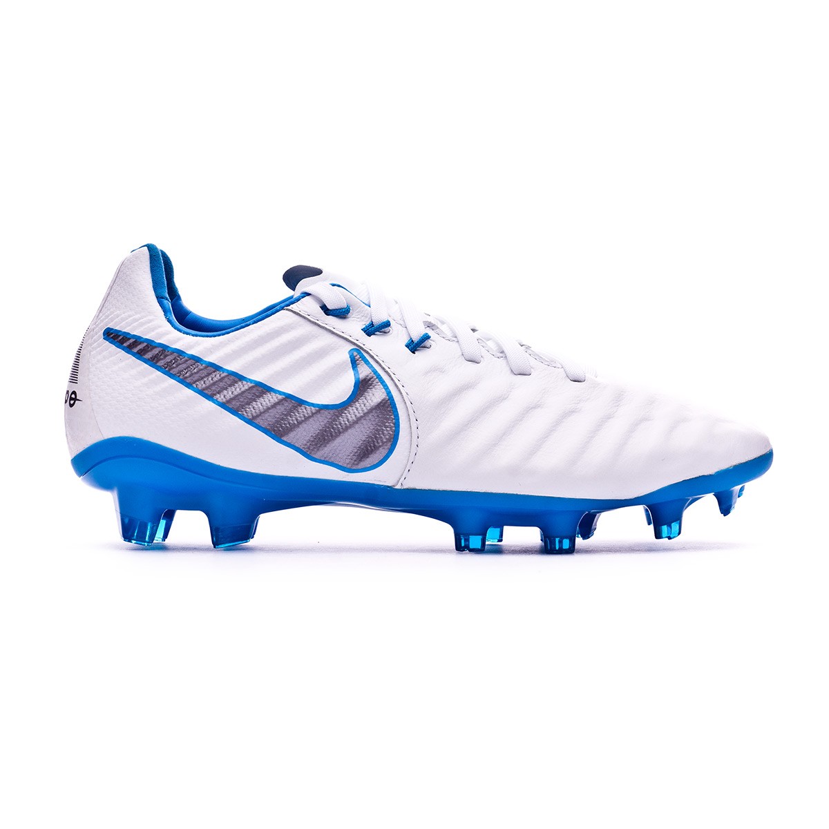 nike tiempo white and blue
