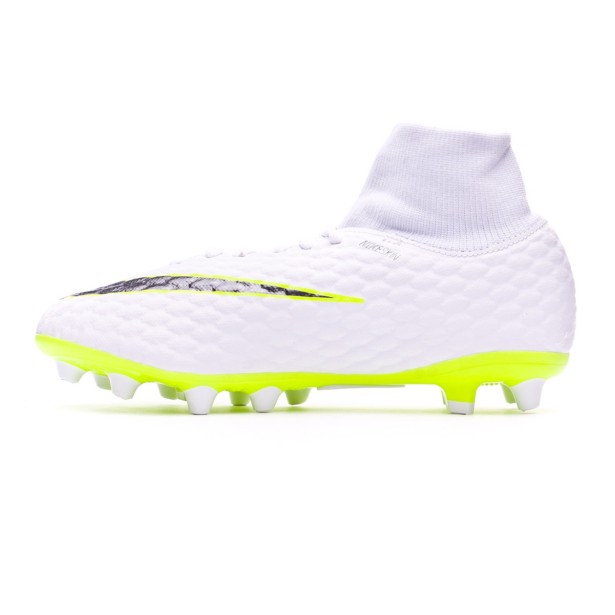 Bota Hypervenom Phantom III Academy DF AG Pro Niño White Metallic cool grey Volt Metallic cool g Bota Hypervenom Phantom III Academy DF AG Pro Niño White Metallic cool grey Volt Metallic cool g