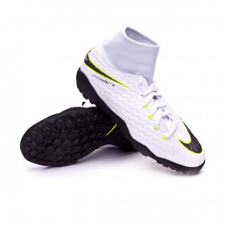 Sapatilhas  Nike Hypervenom PhantomX III Academy DF Turf Crianças White-Metallic cool grey-Volt-Metallic cool g