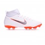 Kids Mercurial Superfly VI Academy GS MG White-Metallic cool grey-Total orange