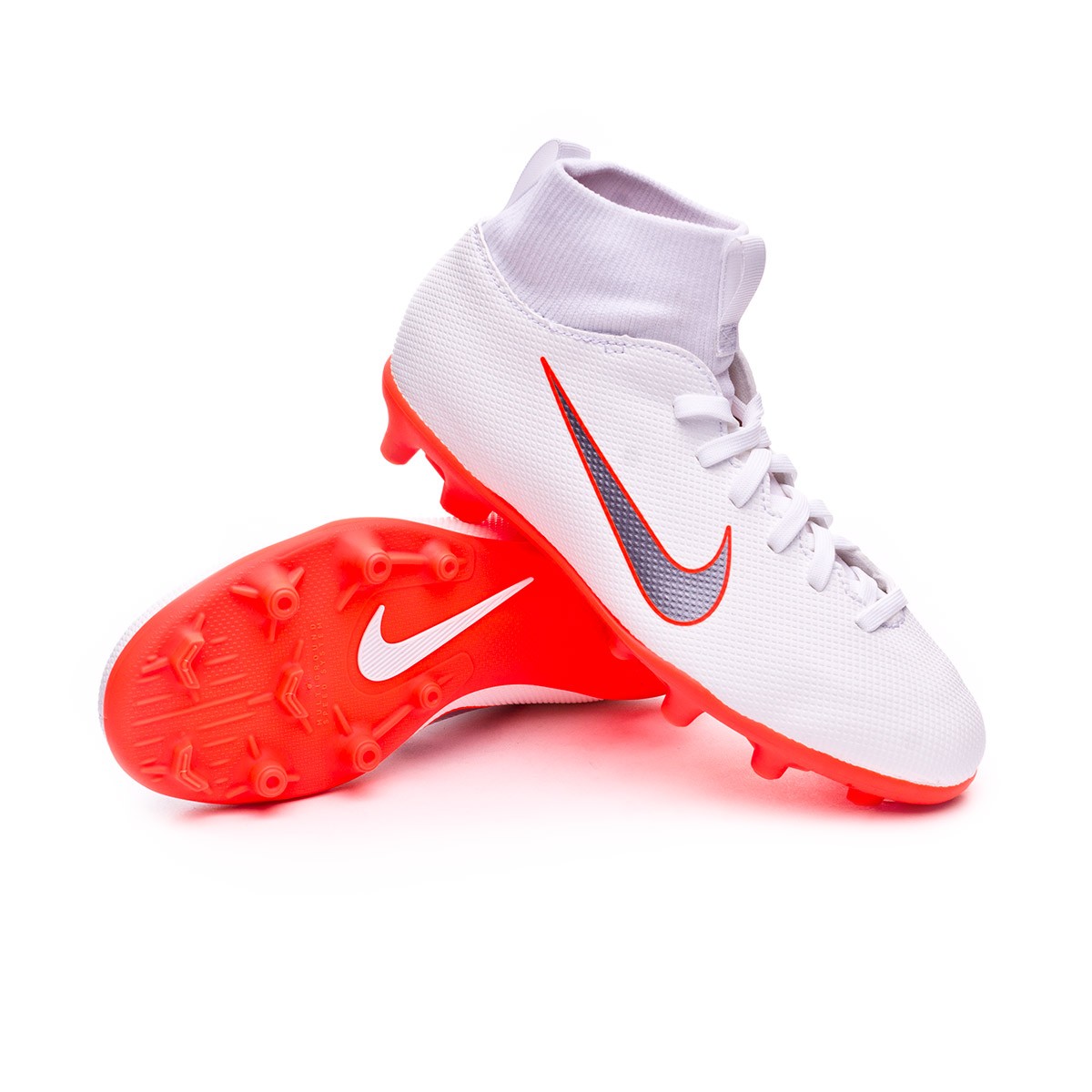 nike mercurial superfly grey and red