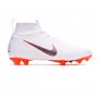 Kids Mercurial Superfly VI Elite FG White-Metallic cool grey-Total orange