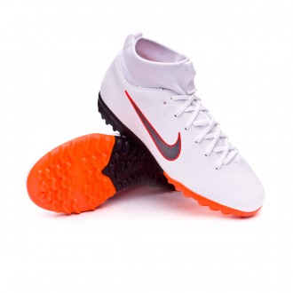 Sapatilhas  Nike Mercurial SuperflyX VI Academy GS Turf Crianças White-Metallic cool grey-Total orange