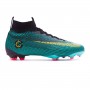 Kids Mercurial Superfly VI Elite CR7 FG Clear jade-Metallic vivid gold-Black